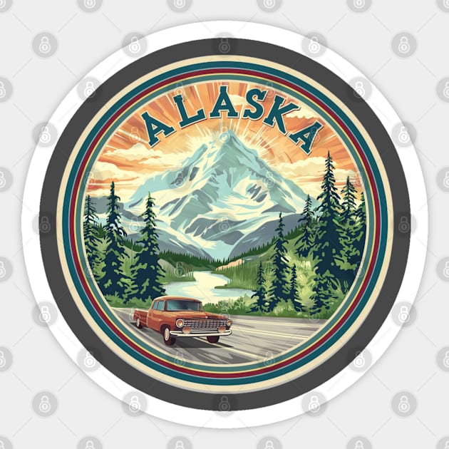 Alaska State USA Design Sticker by Mary_Momerwids